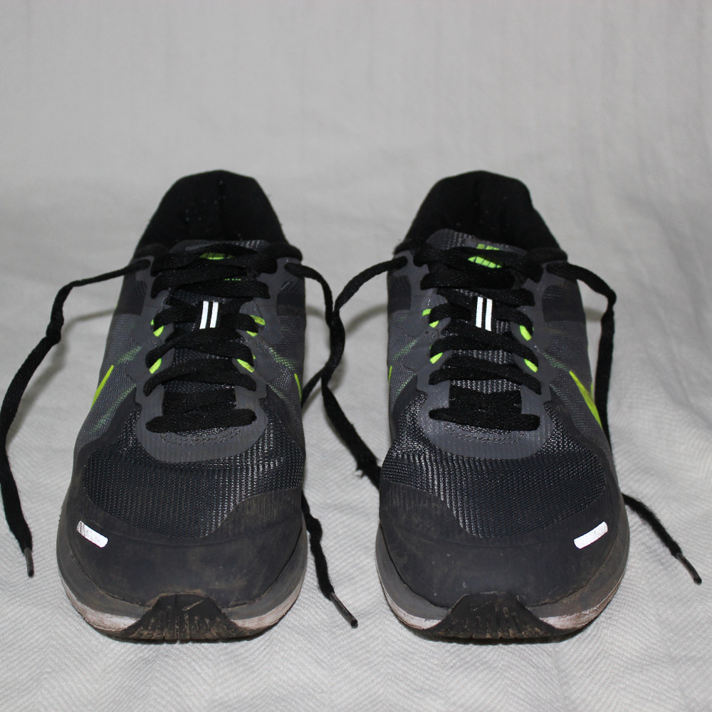 Gray/Green Nikes